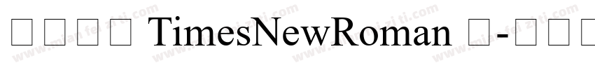 华文中宋 TimesNewRoman 常字体转换
